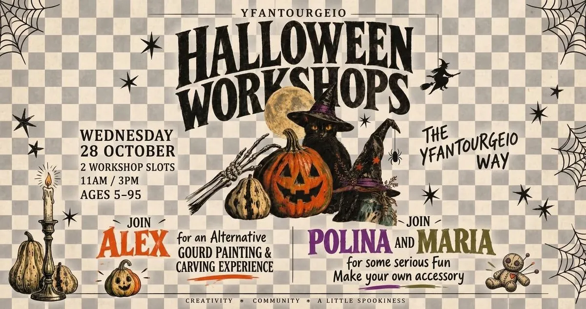 PopUp Halloween Cafe & Workshops at Yfantourgeio