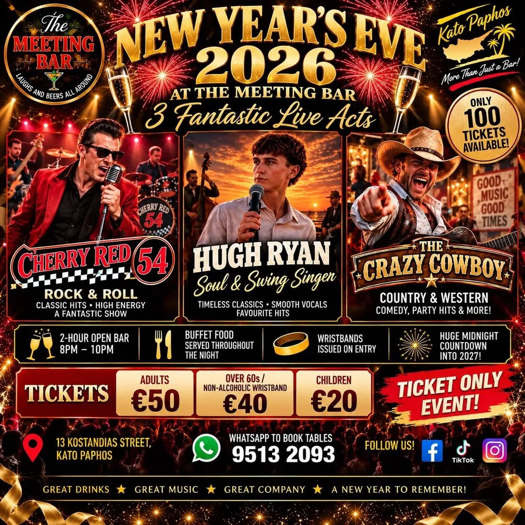 🎆🥂 NEW YEAR’S EVE 2026 AT THE MEETING BAR! 🥂🎆