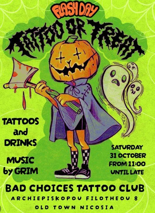 Tattoo or Treat Flash Day in Nicosia