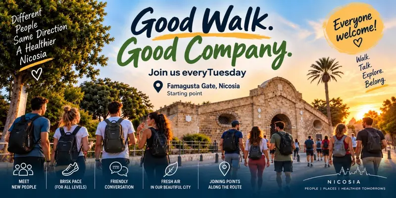 🏃♀️🏃🏻 WE’RE BACK! TUESDAY BRISK WALKS IN NICOSIA