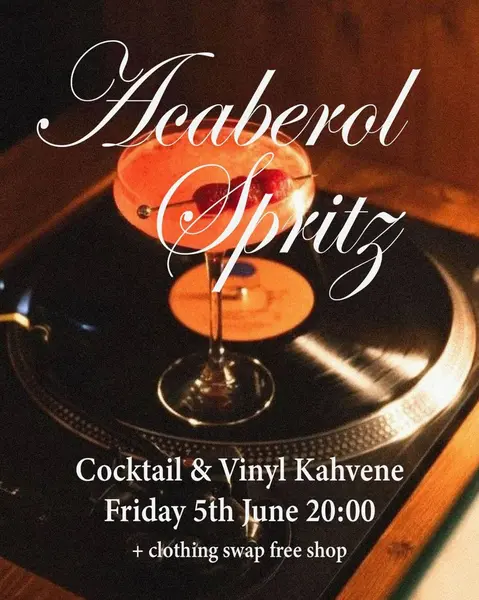 Summer Kahvene: Cocktails, vinyls, free shop