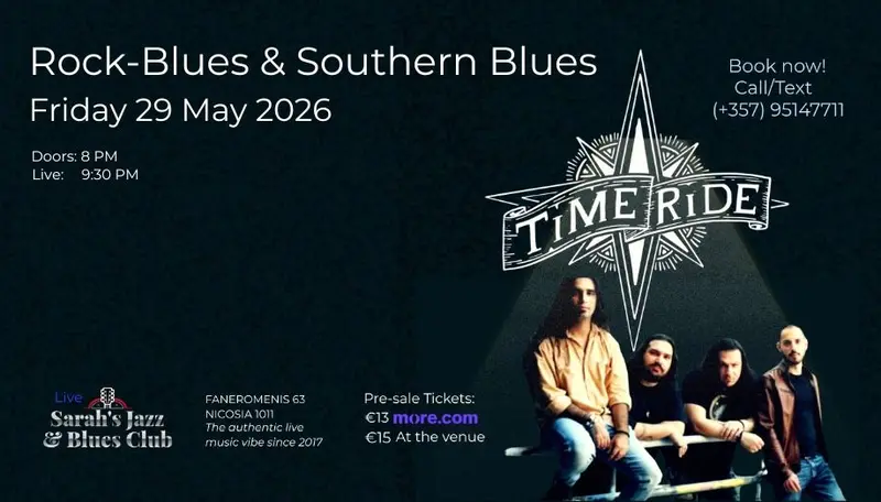 Rock-Blues & Southern Blues with TIME RIDE