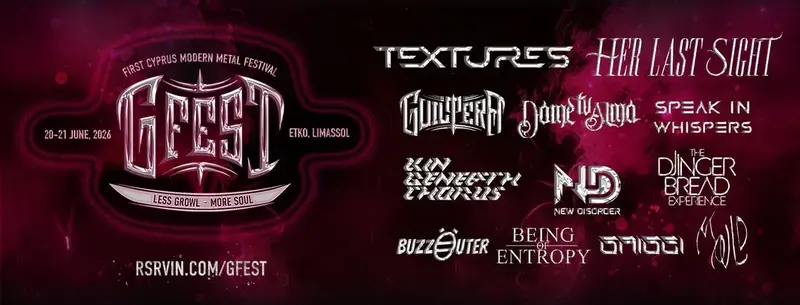 GFEST 2026 - First Cyprus modern metal festival
