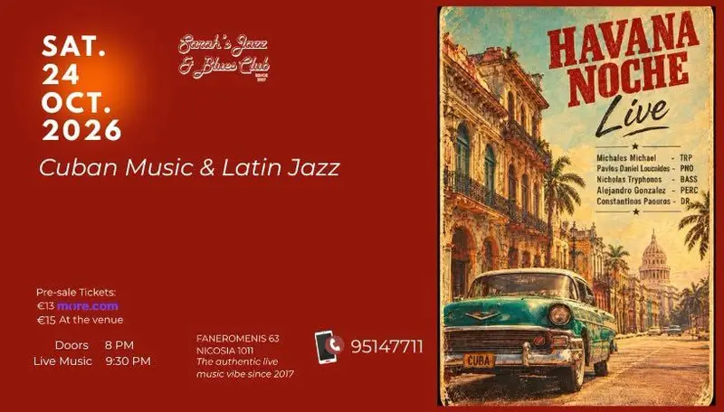 Cuban Music & Latin Jazz with HAVANA NOCHE
