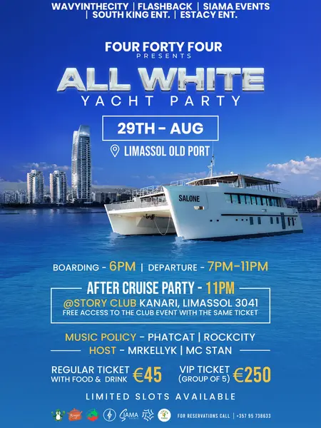 All white boat party