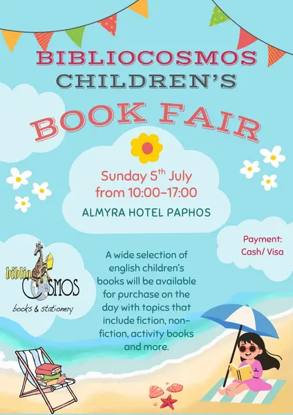 Children's summer book fair at the Almyra Hotel, Paphos