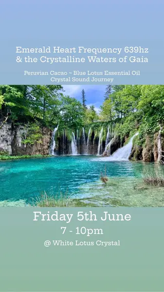 Emerald Heart Frequency 639hz & the Crystalline Waters of Gaia ~ Peruvian Cacao & Blue Lotus oil