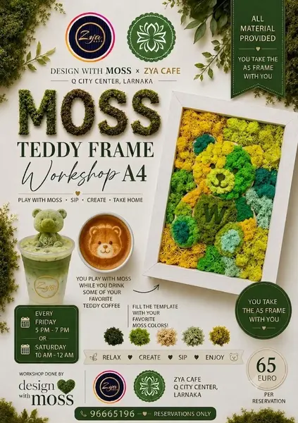 Moss Teddy Frame Workshop