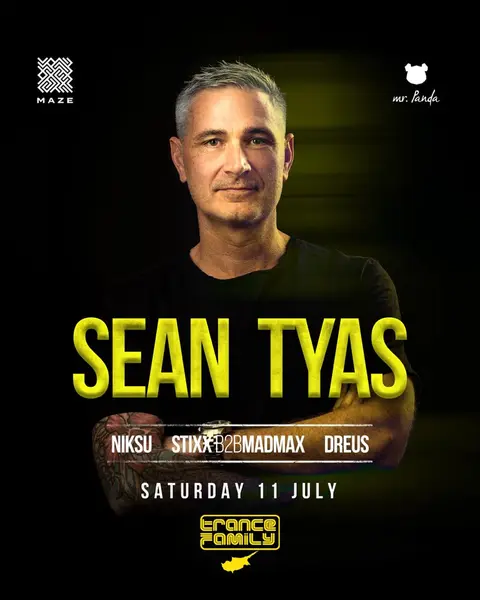 TRANCE FAMILY CYPRUS PRESENTS Sean Tyas