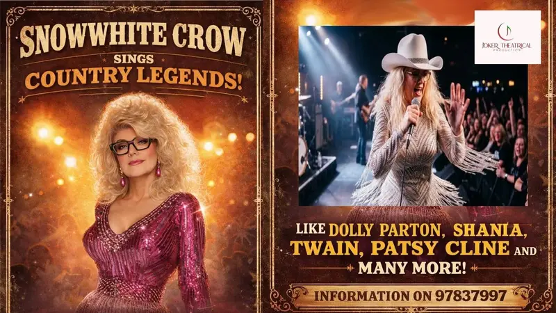 Country night with Snowhite Crow