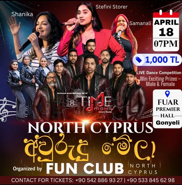 NORTH CYPRUS අවුරුදු මේලා 2026