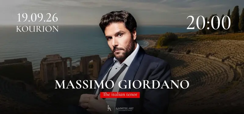Grand Concert of Italian Tenor Massimo Giordano in Kourion | September 19, 2026