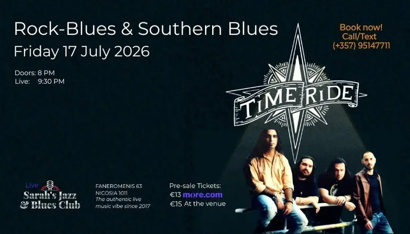 Rock-Blues and Southern Blues with TIME RIDE BAND