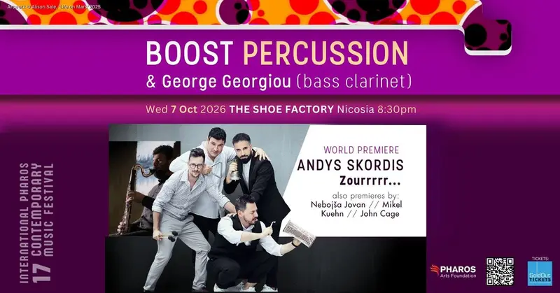 BOOST PERCUSSION GROUP & George Georgiou (bass clarinet)