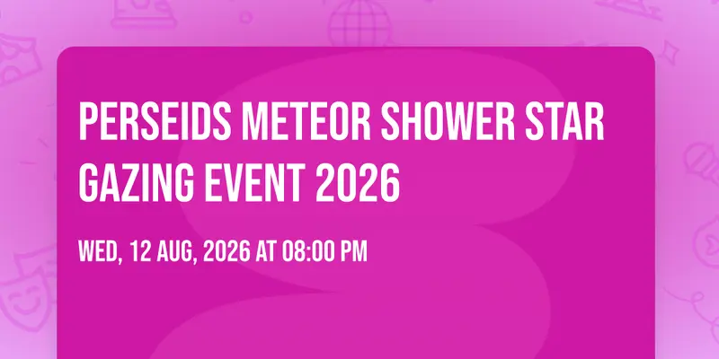 PERSEIDS METEOR SHOWER STAR GAZING EVENT 2026