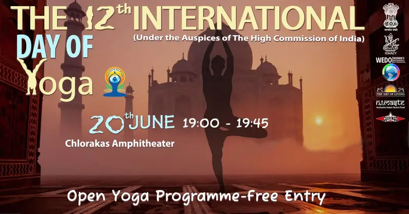 12th International Day of Yoga, Paphos -Free Open Yoga Programme Registration