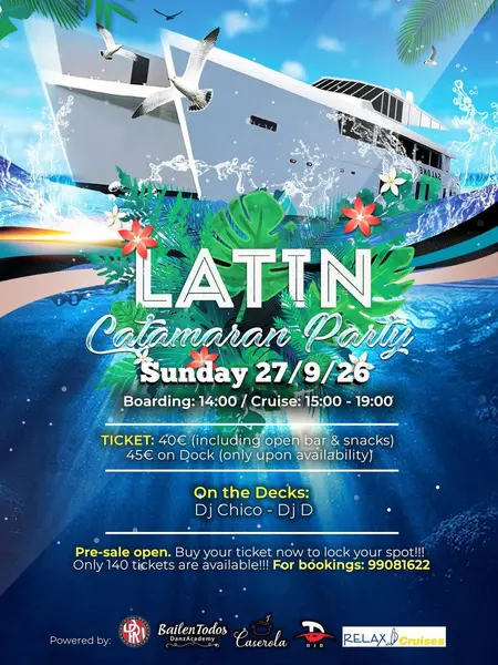 🔥 THE LATIN CATAMARAN PARTY IS BACK! 🌊💃