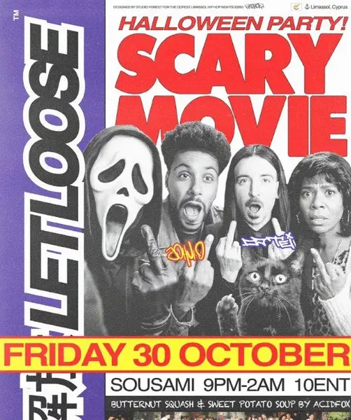 LetLoose Halloween: Scary Movie Party in Limassol