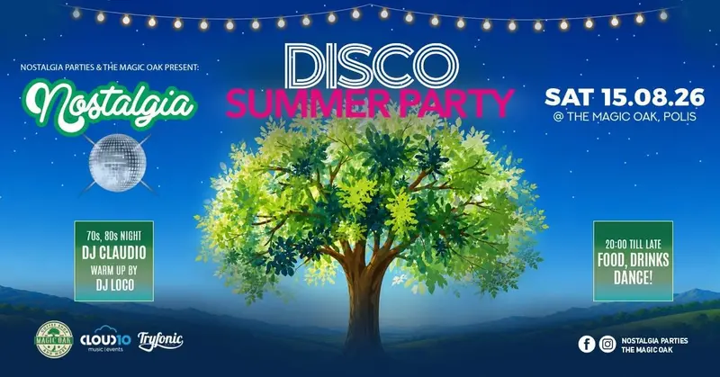 Nostalgia Disco Party 🪩 Polis Chrysochous