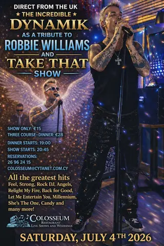 Robbie Williams Tribute Night By Dynamik (UK)