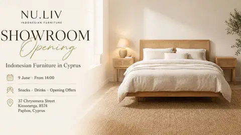 Nu.Liv Showroom Opening | Indonesian Furniture in Cyprus