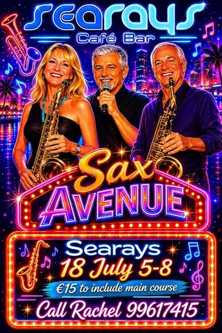 Sax Avenue debuts at Searays Cafe Bar