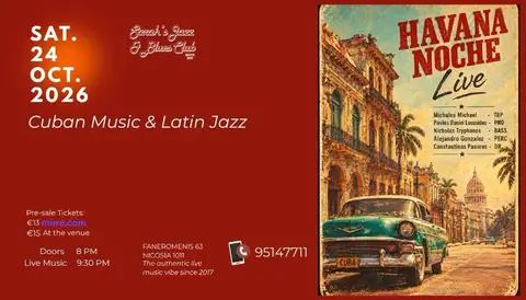 Cuban Music & Latin Jazz with HAVANA NOCHE