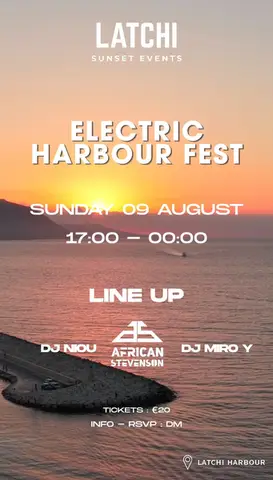 Latchi Sunset Events - Electric Harbour Fest