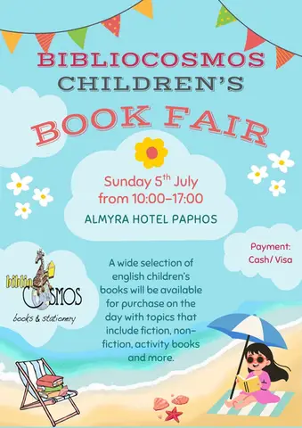 Children's summer book fair at the Almyra Hotel, Paphos