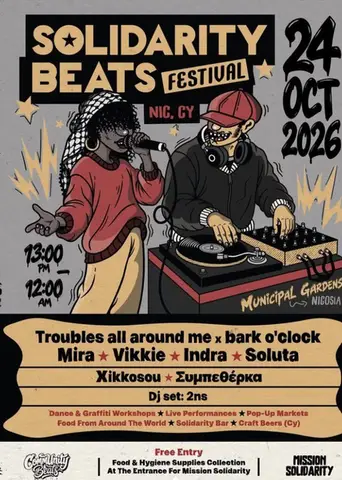Solidarity Beats Festival: Free Music & Arts Day in Nicosia