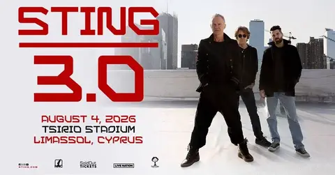 STING in CYPRUS - 04.08.2026