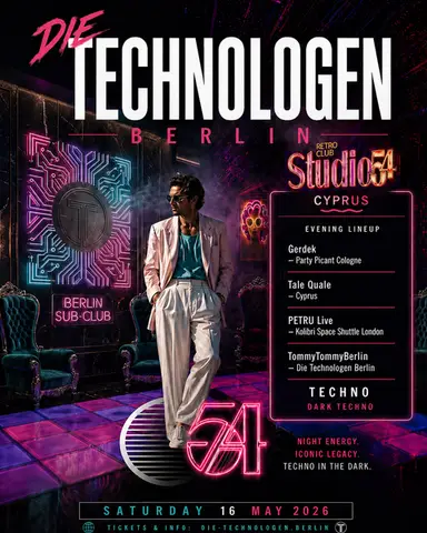 STUDIO 54 - Official after hour party from DIE TECHNOLOGEN BERLIN