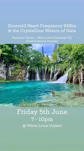 Emerald Heart Frequency 639hz & the Crystalline Waters of Gaia ~ Peruvian Cacao & Blue Lotus oil