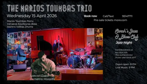 THE MARIOS TOUMBAS TRIO JAZZ NIGHT AT SARAH'S