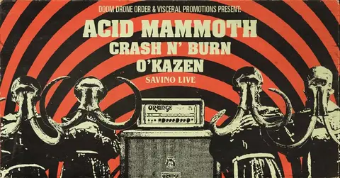 ACID MAMMOTH | CRASH N' BURN | O'KAZEN at SAVINO LIVE
