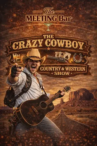 🤠 THE CRAZY COWBOY IS RIDING INTO THE MEETING BAR! 🤠