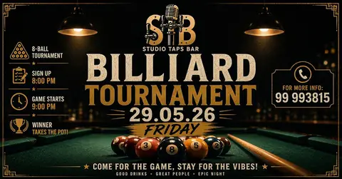 🎱 STB Billiard Tournament – Winner Takes The Pot! | Friday 29.05.26