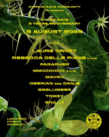 C Y WE RAVE 5 YEARS ANNIVERSARY