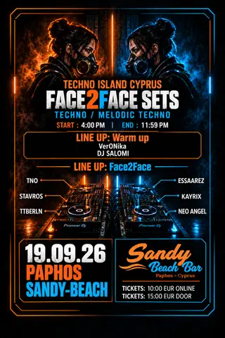 FACE 2 FACE Sets - TECHNO ISLAND CYPRUS