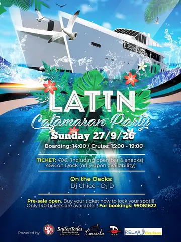 🔥 THE LATIN CATAMARAN PARTY IS BACK! 🌊💃