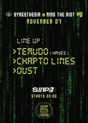 SYNESTHESIA x Mind The Riot present Temudo