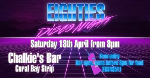 Chalkies 80s Night!