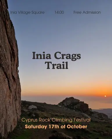 Inia Crags Trail: Scenic Hike at Cyprus Rock Climbing Festival