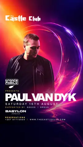 TRANCE FAMILY CYPRUS PRESENTS Paul Van Dyk