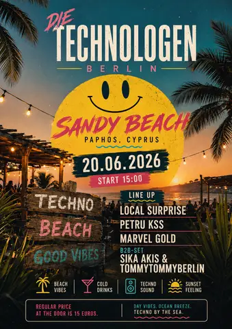 SANDY BEACH TECHNO EVENT - DIE TECHNOLOGEN BERLIN